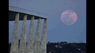 The "Super Blue Moon" around the world [30 August 2023].