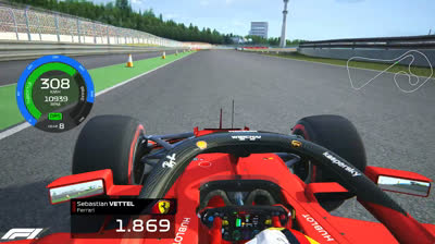 Subjetiva/TV Cam Sebastian Vettel Ferrari  - Sachsenring