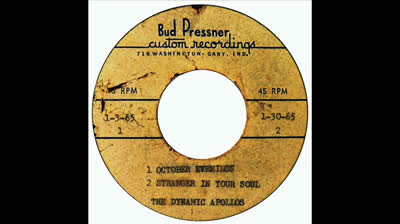 Dynamic Apollos (1965) --October Evenings / Stranger in Your Soul