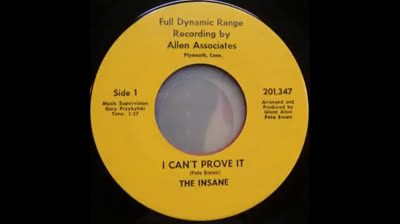 Insane (1967) - I Can't Prove It