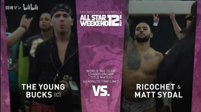PWG All Star Weekend XII-Young Bucks vs Matt Sydal & Ricochet