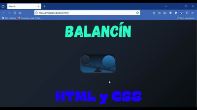 Cómo crear un balancín interactivo | HTML y CSS - Web development