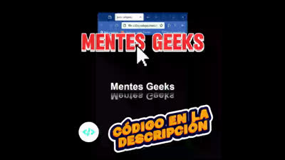 Cómo crear un efecto de texto reflejado | HTML y CSS