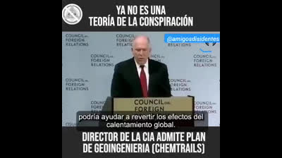 | El Director de la CIA admite haber usado CHEMTRAIL, INYECTANDO AEROSOLES TÓXICOS en la ESTRATOSFER
